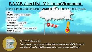 V is for enVironment PAVE checklist [upl. by Keyte]