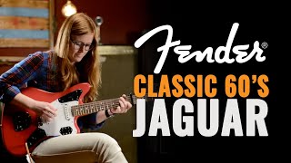 Fender Classic 60s Jaguar Lacquer Fiesta Red Guitar  CME Gear Demo  Tricia Scully [upl. by Harberd]