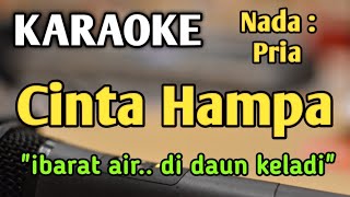 CINTA HAMPA  KARAOKE  NADA PRIA COWOK  Pop Nostalgia  Dlloyd  Live Keyboard [upl. by Ramar]