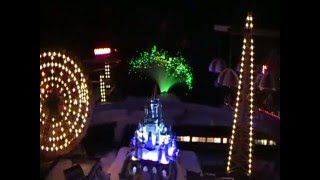 Disney Christmas Village w Monorail and Polar Express 2010 [upl. by Eecyac451]