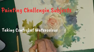 Capturing a delicate Rose in Watercolour [upl. by Ezeerb]