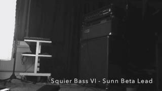 Squier Bass VI  Sunn Beta Lead [upl. by Gerik]