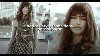 badass style transitions 2  videostar tutorial [upl. by Kcirderfla]