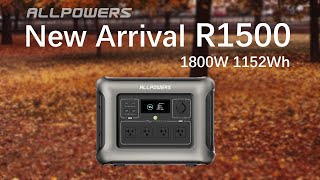 ALLPOWERS R1500 Portable Home Backup Power Station [upl. by Lemhar]