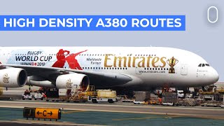 Higher Density Where Does Emirates Fly Its 2Class 615Seat Airbus A380s [upl. by Milinda]