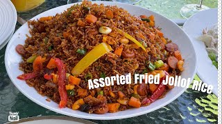 ASSORTED FRIED JOLLOF RICE eps4  JOLLOF SERIES  🇬🇭 JOLLOF RECIPE  LOVYSTOUCH [upl. by Atews]