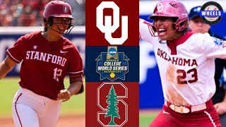 1 Oklahoma vs 9 Stanford  WCWS Bracket Final  2023 College Softball Highlights [upl. by Ferne]