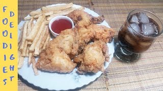 Fried Chicken Recipe  Spicy Fried Chicken Recipe  Foodies Delight [upl. by Figge]