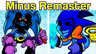 Friday Night Funkin VS Minus SonicEXE Remastered FULL WEEK FNF ModHARD Creepypasta Horror Mod [upl. by Pacifica233]