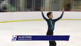 Alan Fang  Intermediate Men Free Skate  2025 Pacific Coast Sectional Singles Final [upl. by Roderich]