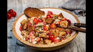 Brotsalat mit Tomaten und Käse [upl. by Voss]