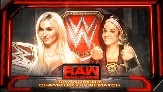 WWE 2K20 Showcase The Four Horsewomen Bayley vs Charlotte Flair WWE Raw 1322017 Ep 10 [upl. by Merkley]