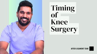 when to do surgery after ligament injury  acl ligament surgery [upl. by Ameerahs652]