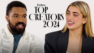 Jordan Howlett And Amelie Zilber In Conversation  Forbes Top Creators [upl. by Hanid]