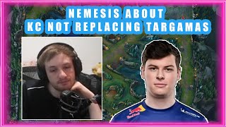 Nemesis About Karmine Corp NOT REPLACING TARGAMAS 🤔 [upl. by Zetrac]