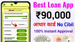 Urgent Loan 90000 without documents No cibil No income proof  instant loan app without cibil score [upl. by Nortna741]