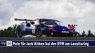 Pole Position für Jack Aitken mit Ferrari 296 GT3 vor Bortolotti und Auer bei der DTM am Lausitzring [upl. by Ativoj240]