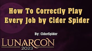 2023 Panel Room How to Correctly Play Every Job by CiderSpider [upl. by Nemlaz277]