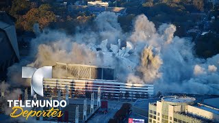 ¡IMPRESIONANTE Así derribaron el Georgia Dome con dinamita  Videos Virales  Telemundo Deportes [upl. by Imuya]