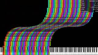 Art MIDI Tetris Blocks Arts v4  635 million notes [upl. by Llimaj896]