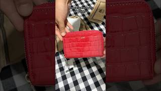 Red Zip Walletpurse  myntrafinds mango wallet purse [upl. by Leonid]