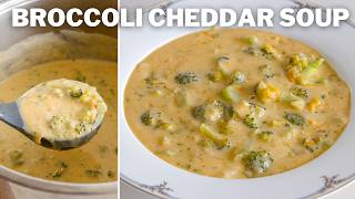 Broccoli Cheddar Soup Recipe  Panera Copycat [upl. by Apur]