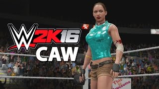 WWE 2K16  CAW Diva  Lara Croft [upl. by Irrahs]