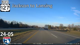 Video 2405 US127 NB  Jackson to Lansing [upl. by Marlea]