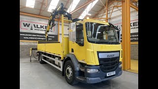 New In Stocklist For Sale DAF LF220 EURO 6 4X2 18 TONNE BRICK GRAB – 2016 – MX16 FFB [upl. by Zackariah413]