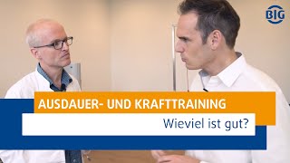 Ausdauer oder Krafttraining wie intensiv und wie oft überhaupt Sport in der Woche treiben [upl. by Ahouh737]