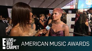 Halsey Dishes on BDay Italy Trip With GEazy at 2018 AMAs  E Red Carpet amp Award Shows [upl. by Lois382]