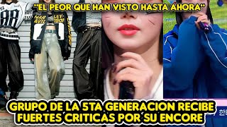 GRUPO DE LA 5TA GENERACION RECIBE FUERTES CRITICAS POR SU ENCORE quotEL PEOR QUE HAN VISTO HASTA AHORA [upl. by Hussey757]