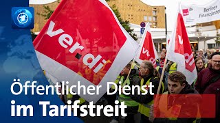 Tarifstreit im öffentlichen Dienst Positionen weit auseinander [upl. by Lipfert50]