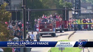 Downtown Omaha hosts annual Labor Day Parade Monday [upl. by Dyna328]