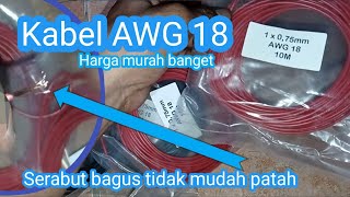 Kabel AWG 18 075mm bodi motor mobil serabut NYAF [upl. by Weld]