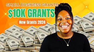 10k SMALL BUSINESS GRANTS  Grants for 2024  EASY APPLY [upl. by Lissy]