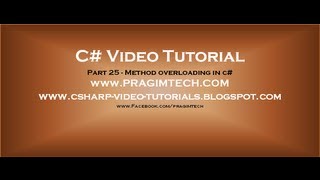 Part 25  C Tutorial  Method overloading in cavi [upl. by Virnelli59]