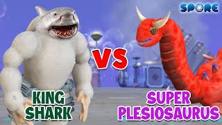 King Shark vs Super Plesiosaurus  Hero vs Dino S4E8  SPORE [upl. by Abran]