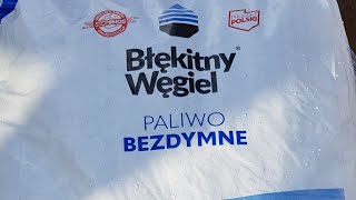 Bezdymny Ekologiczny AntySmogowy Węgiel EKOGROSZEK Błękitny Węgiel [upl. by Anertal718]