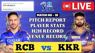 🔴LIVE RCB vs KKR Dream11 Live Prediction BLR vs KOL Dream11  Bengaluru vs Kolkata 10th IPL LIVE [upl. by Reggy]