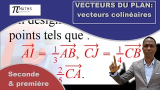 Vecteurs du plan vecteurs colinéaires [upl. by Ivad]