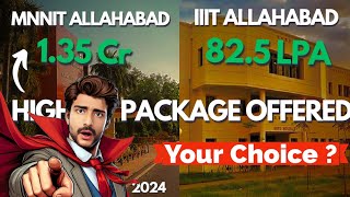 MNNIT Allahabad Vs IIIT Allahabad Comparison amp Highest Package of IIIT A  JEE 2024 By Sanket Tiwari [upl. by Mumford]