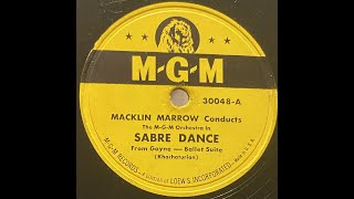 The M G M Orchestra  Sabre Dance 78RPM [upl. by Inaffit527]