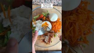 This breakfast salad has 35 grams of protein with 9 grams of fiber🥗🫒🍳healthyrecipes [upl. by Norvin]