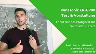 Panasonic ER GP80 Test amp Vorstellung der ProfiHaarschneidemaschine  Barttrimmers [upl. by Maura]