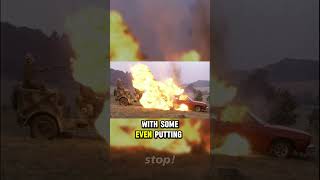 this car exploding when hit from behind 😱🚗💥 [upl. by Reinar]