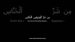 Surah Nas  Sheikh Alzain Mohamed Ahmed [upl. by Hawken]