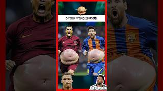 🍔➡️💪Ronaldo amp Messi’s Epic Journey From Burger Overload to Gym Beasts💥 [upl. by Jarietta]