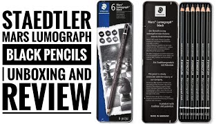 Staedtler Mars Lumograph Black Pencils  Unboxing And Review shors [upl. by Treva]