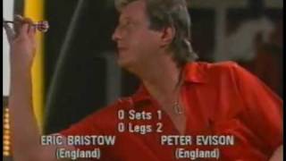 Eric Bristow v Peter Evison BDO Skol World Champions Challenge 1991 Semi Final [upl. by Solracesoj]